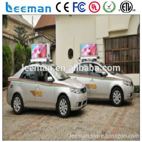 Leeman p6 P5 Waterproof led taxi top advertising,LED taxi top,Taxi top advertising